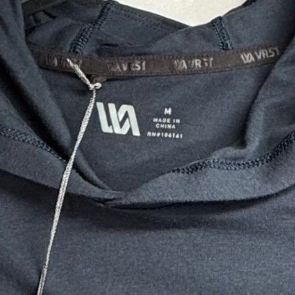 VRST Mens Essential Hoodie Darker Ardosia Slate Blue M MAX241121GW - Picture 7 of 10